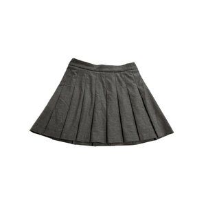 NWT Aritzia Sunday Best Olive Pleated Skirt in Grey